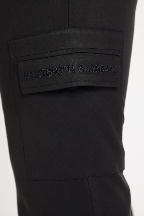 7/8-Hose Mandy, weites Bein, Cargotaschen, Bindeband
