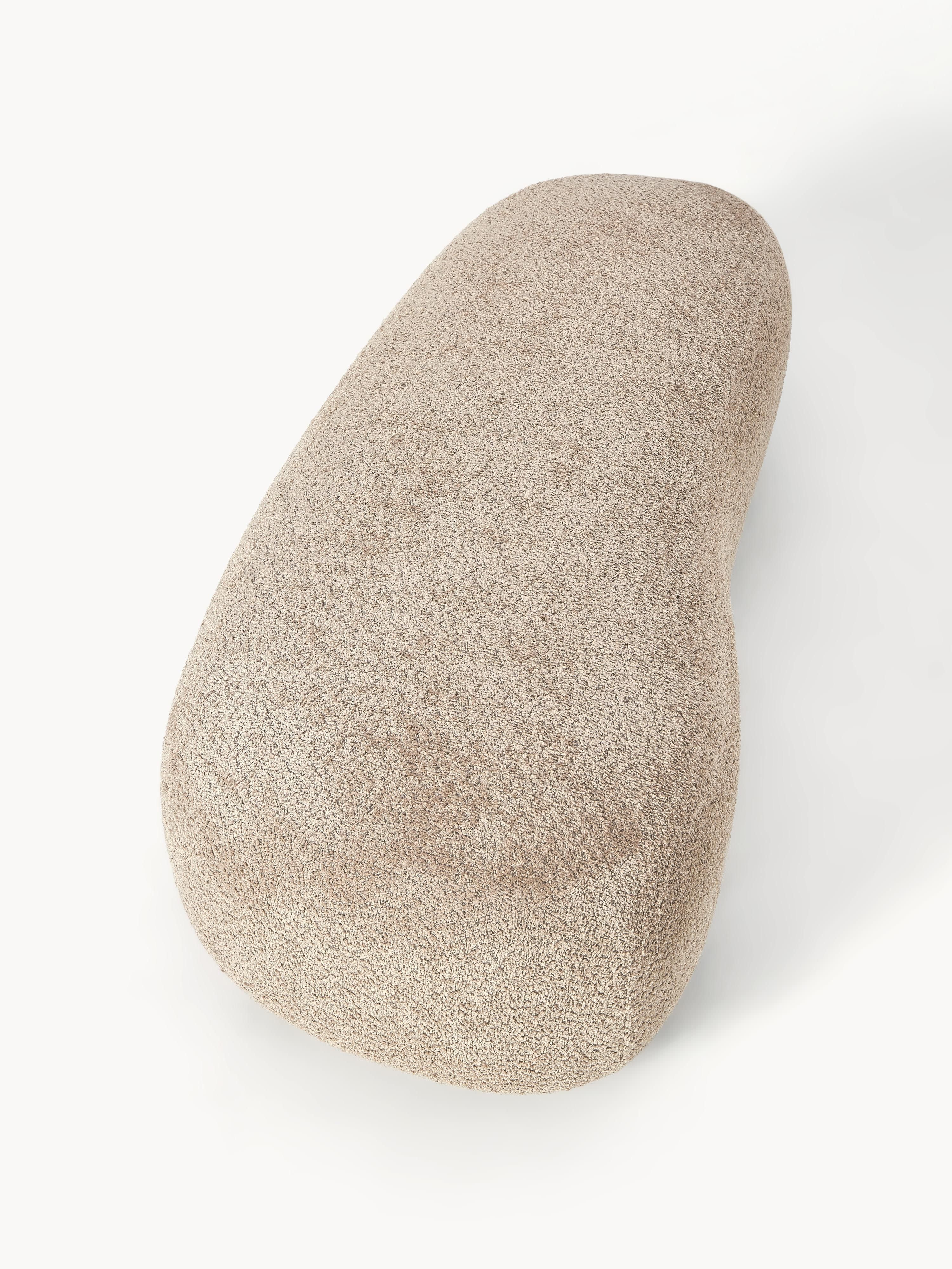 XL poef Alba van teddy bouclé
