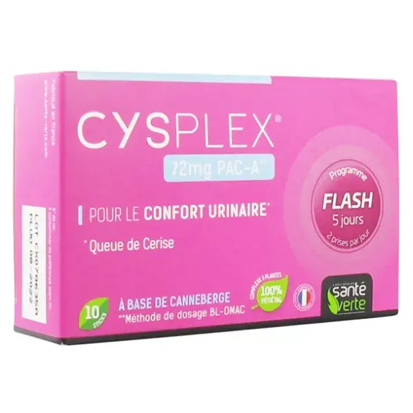 Santé Verte CystiPlex 10 bastões