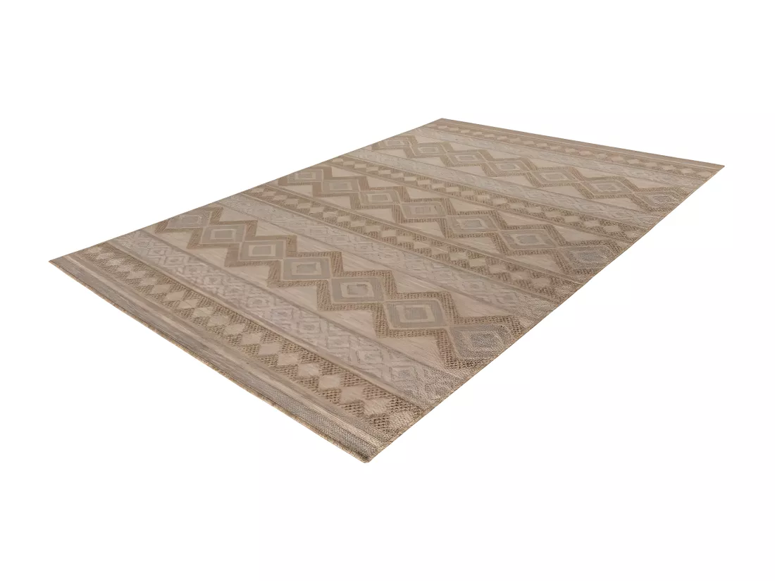 Tapis 170x120cm, design C203A coloris naturel - Confort et élégance pour votre intérieur