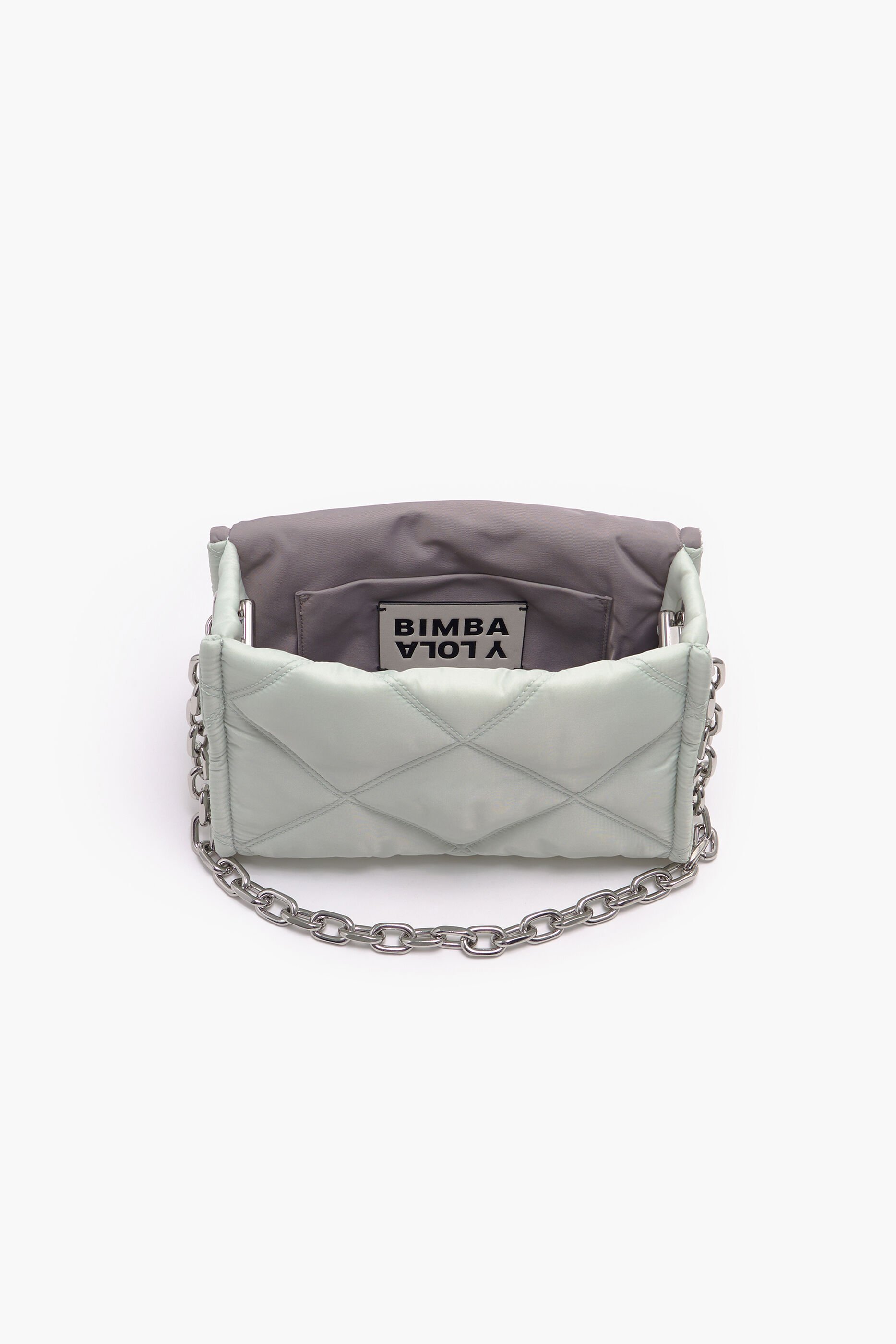 Bolsa de ombro tamanho M em nylon, cor sal marinho