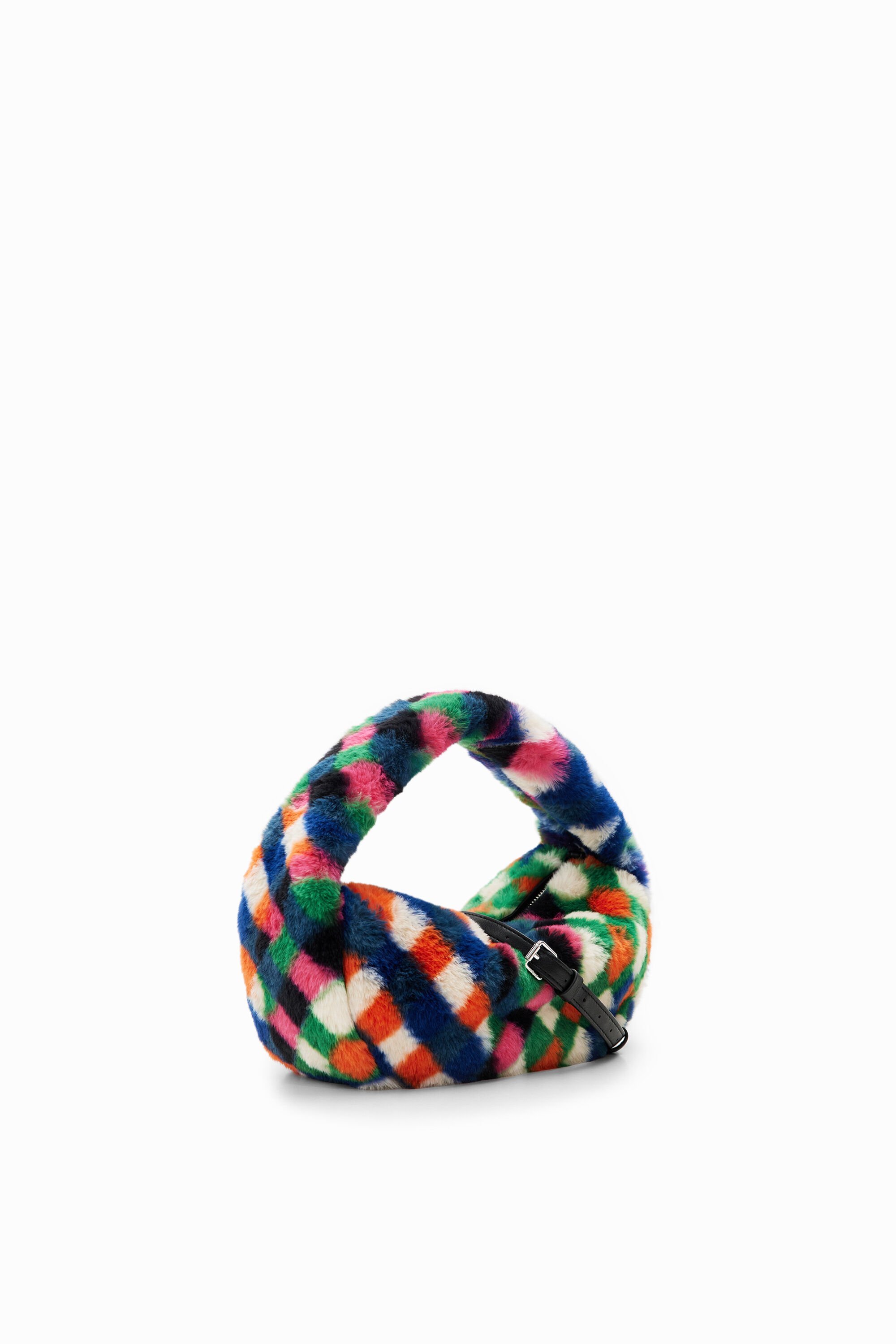 Sac effet fourrure losanges