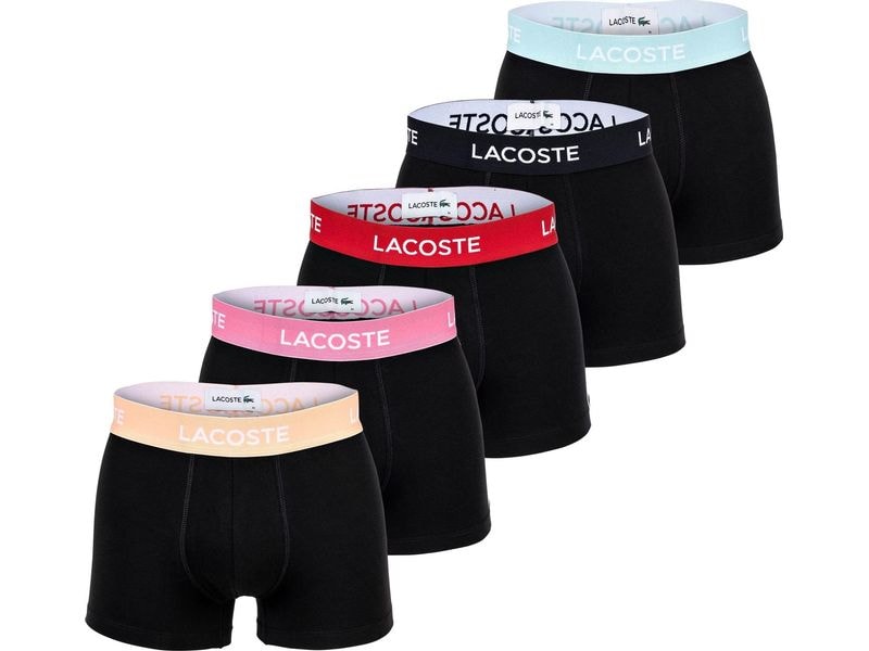 Lacoste Unterhosen Boxershort, 5er-Pack Mehrfarbig, S Herren-Unterhosen