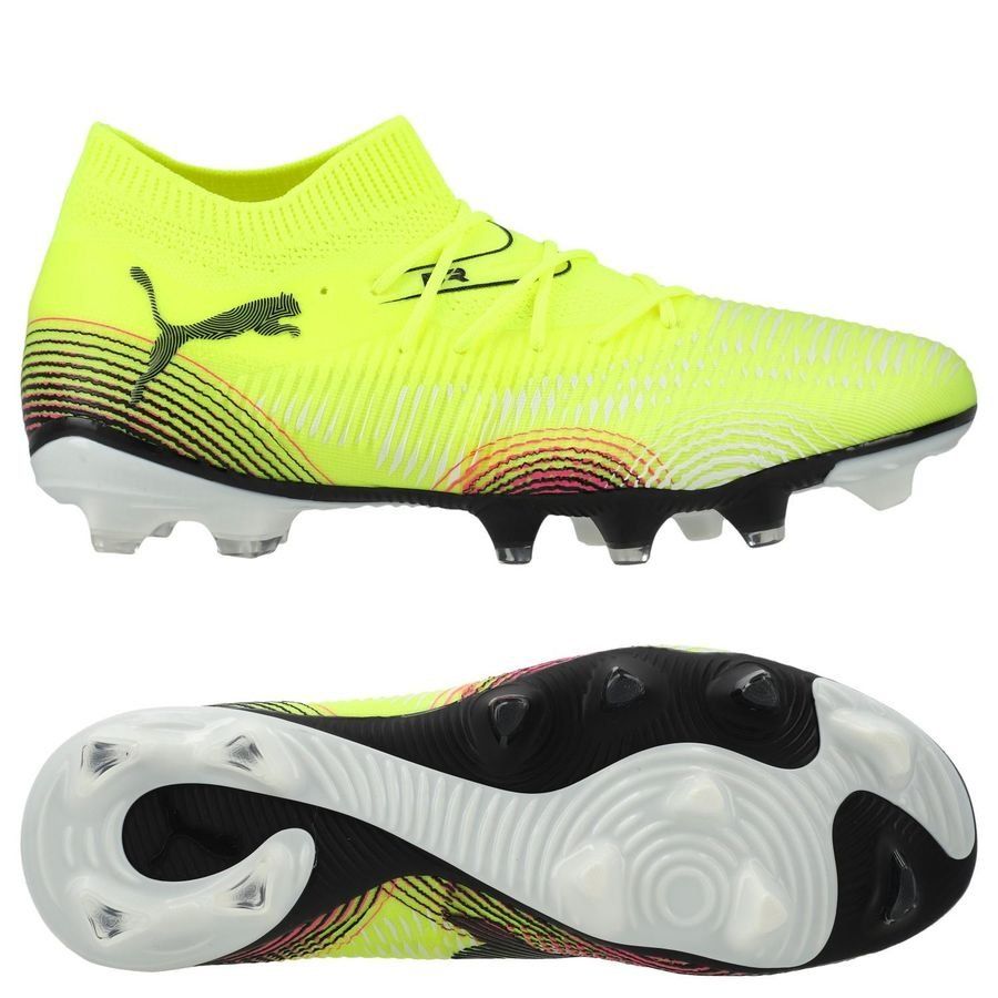 PUMA Future 8 Match FG/AG Audacity - Jaune/Noir/Sun Struck Femme