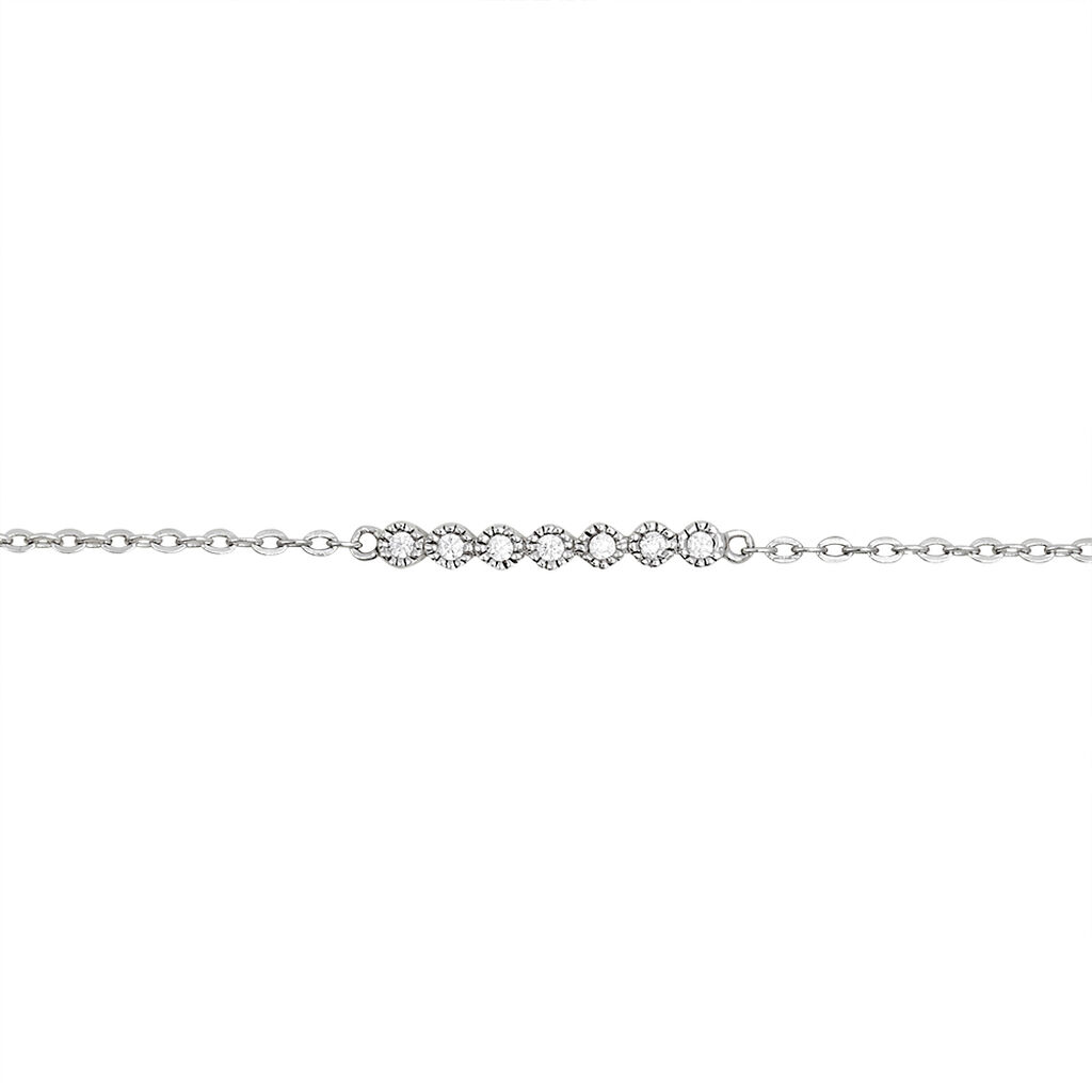 Bracelet Aryles Argent Blanc Oxyde De Zirconium