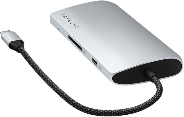 Satechi USB-C 8K Ethernet V3 Multiport USB-hub (Silver)