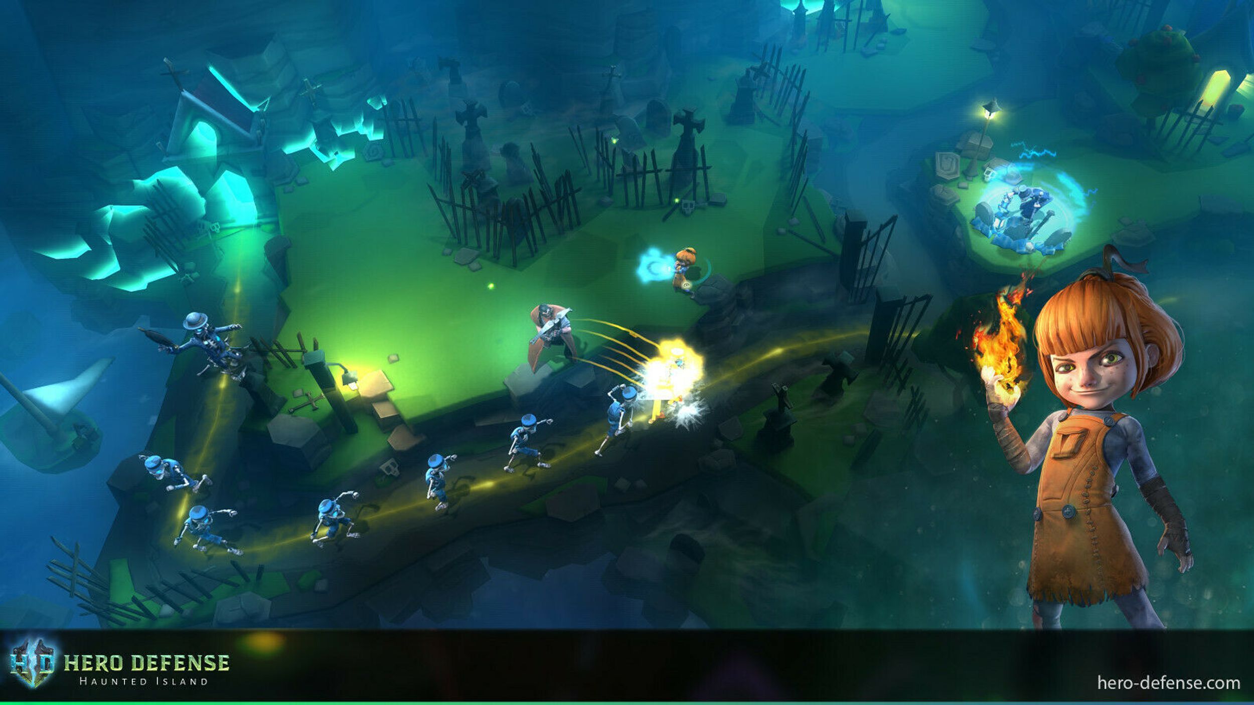 Hero Defense: Haunted Island
