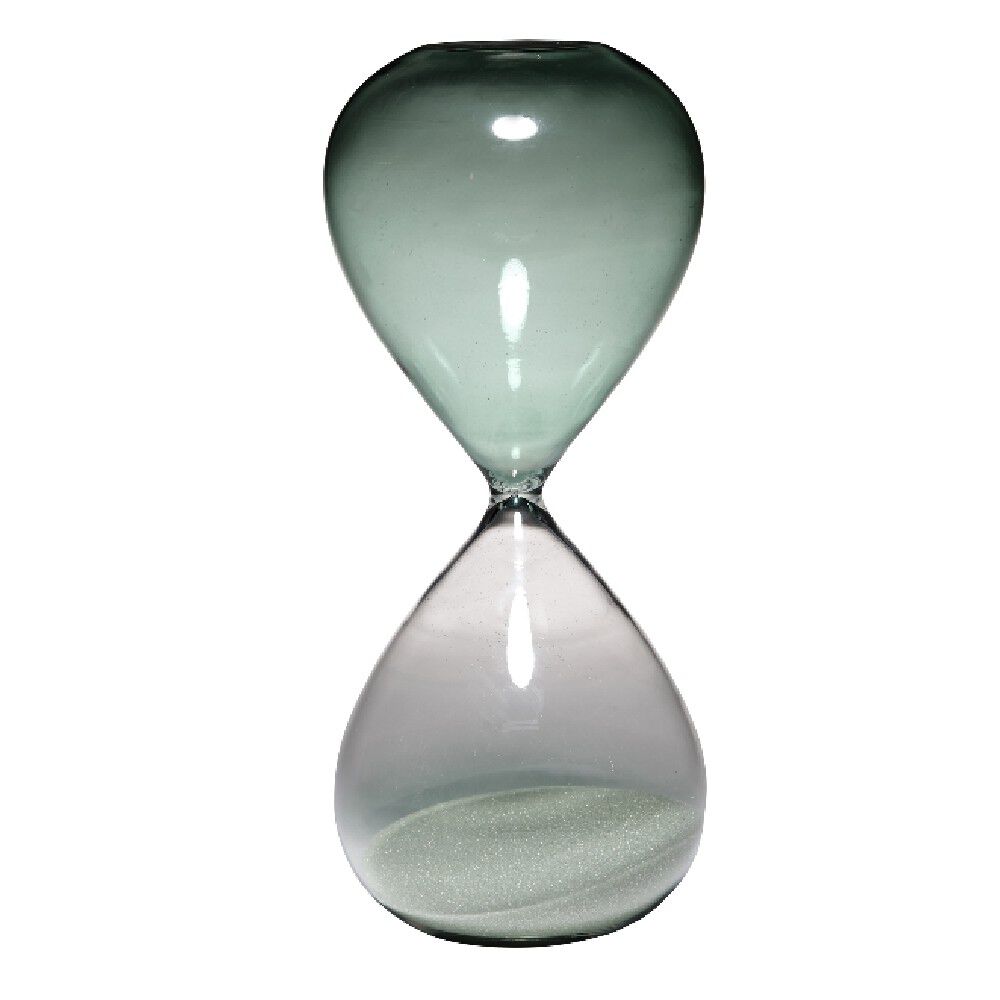 Sablier en verre irisé H.25 cm