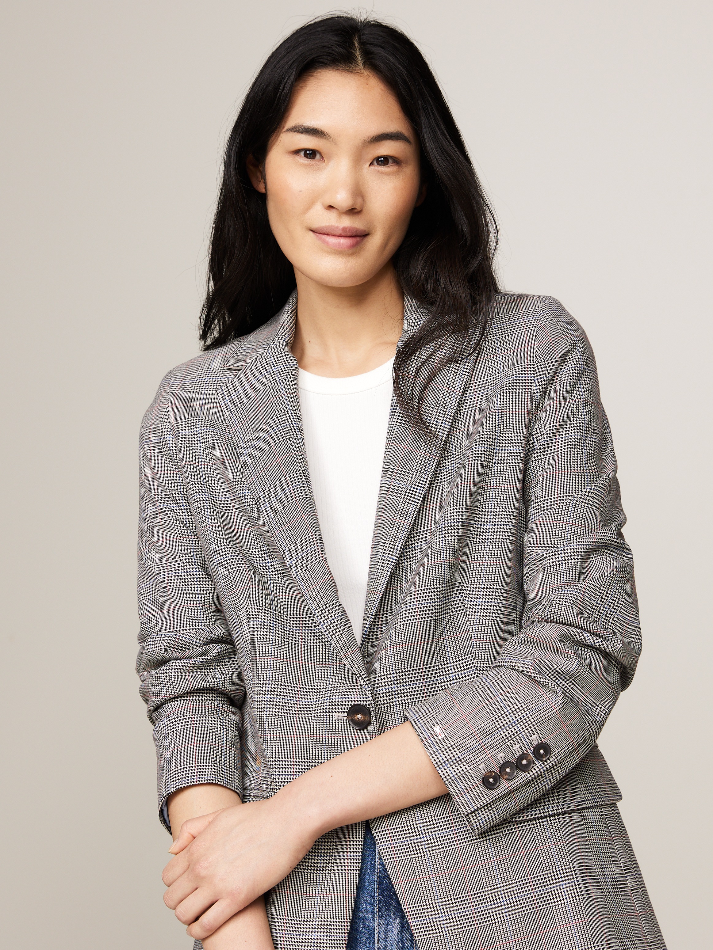 Tommy Hilfiger Kurzblazer »POW CHECK REGULAR BLAZER«, im Karodessin