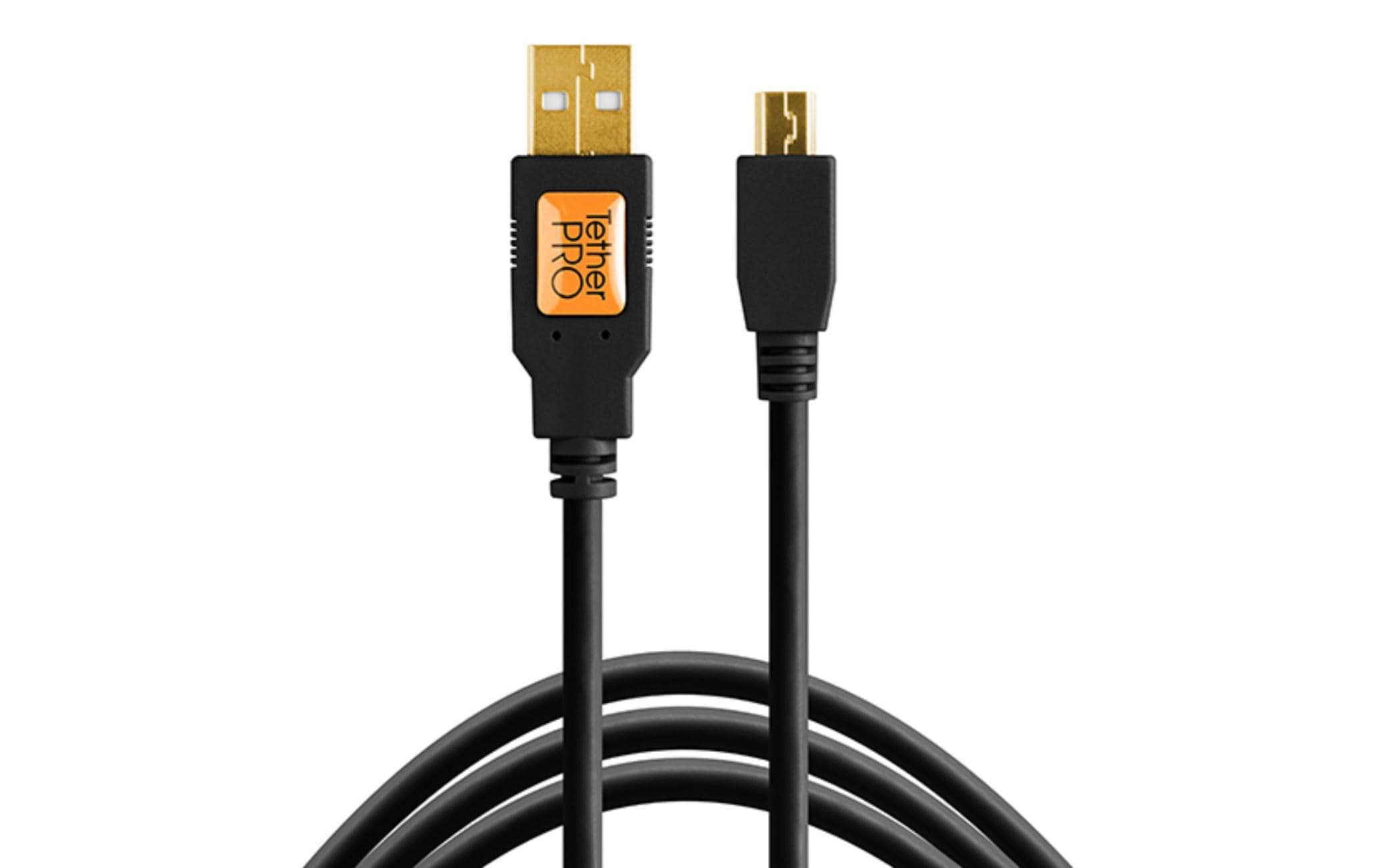 Kabel TetherPro USB 2.0 A / Mini B 5 Pin 4.6 Meter – BlackUSB-Kabel 2.0 zu Mini-USB 5-Pin