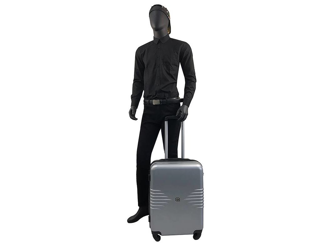 MALA DE VIAGEM MÉDIA RÍGIDA AIRPORT CINZENTO 4 RODAS 60CM
