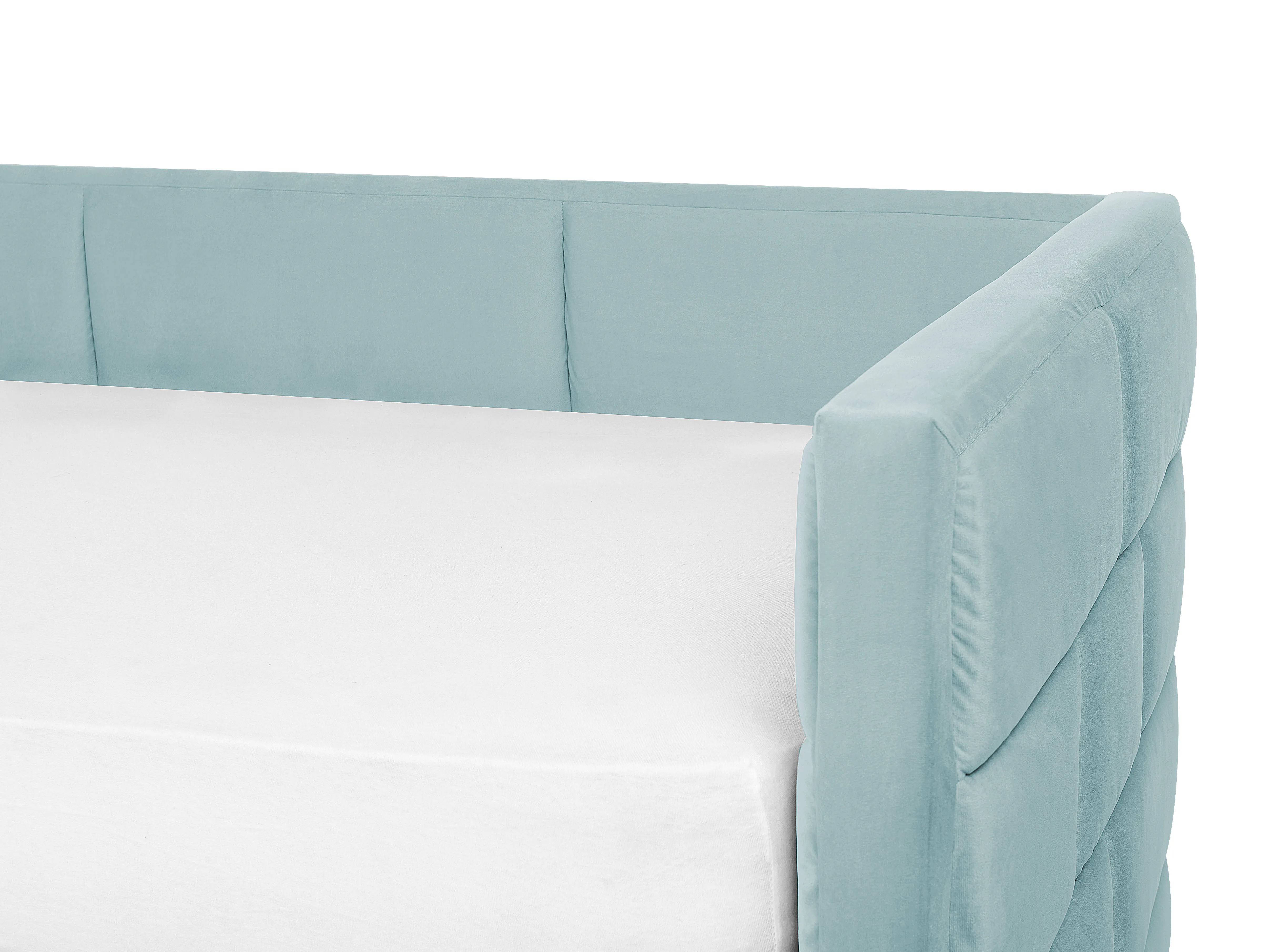 Onderschuifbed Fluweel CHAVONNE 90 x 200 cm Mintgroen