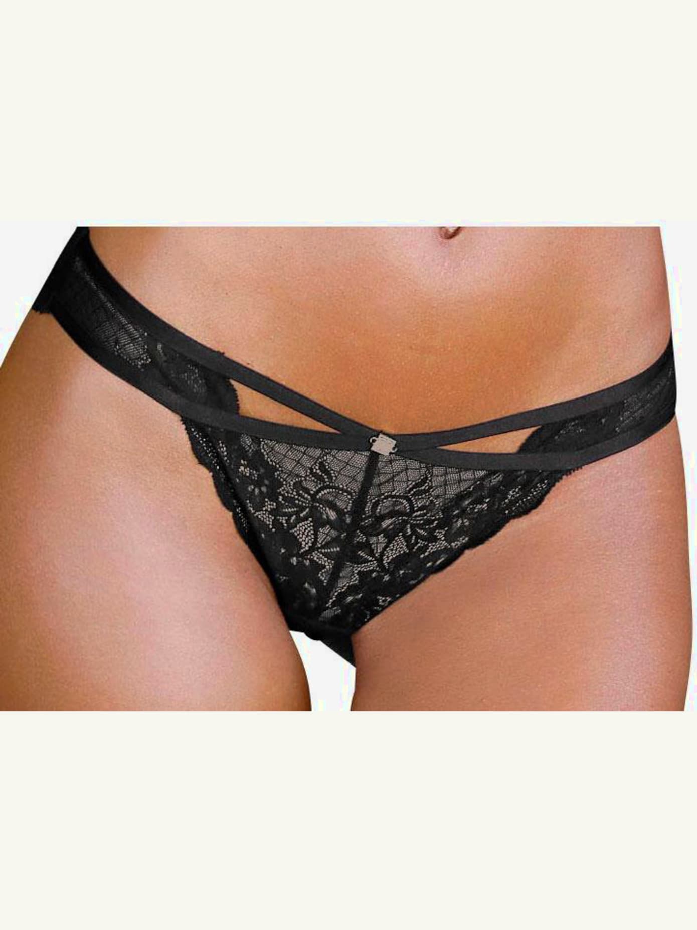 Slip rio élégante dentelle et maille fine