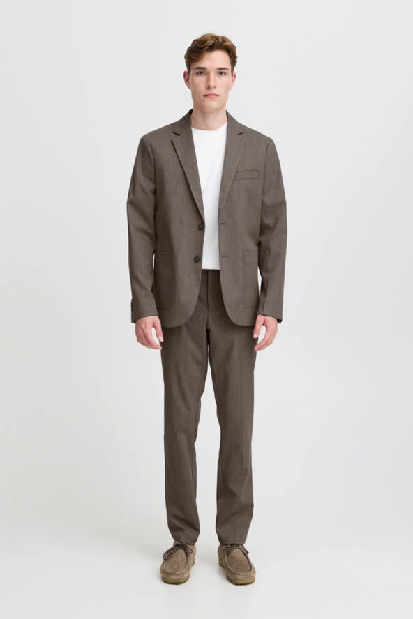 Casual Friday CFPHILIP 2. 0 0169 tweed weave pants Silver mink melange