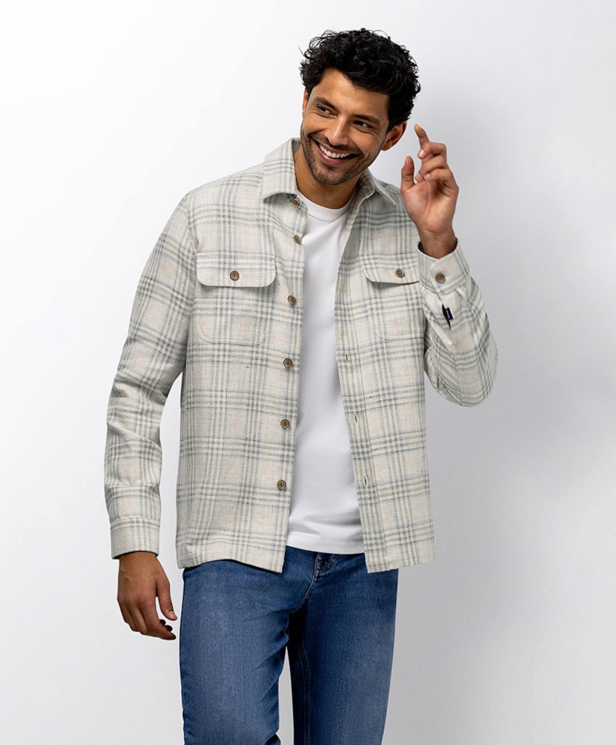 State of Art Heren overshirt beige