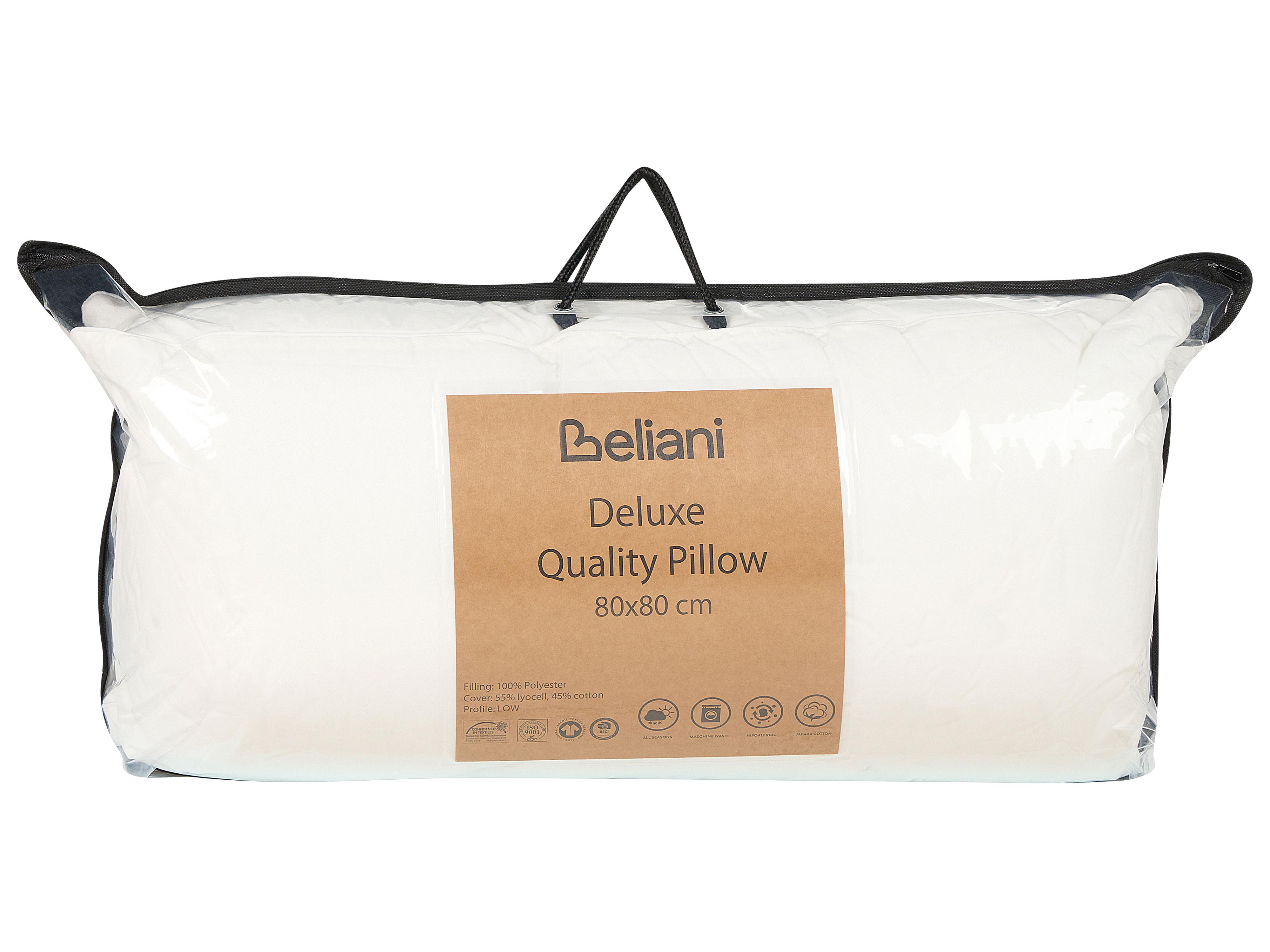 Hoofdkussen TRIGLAV Laag Polyester 80 x 80 cm Wit