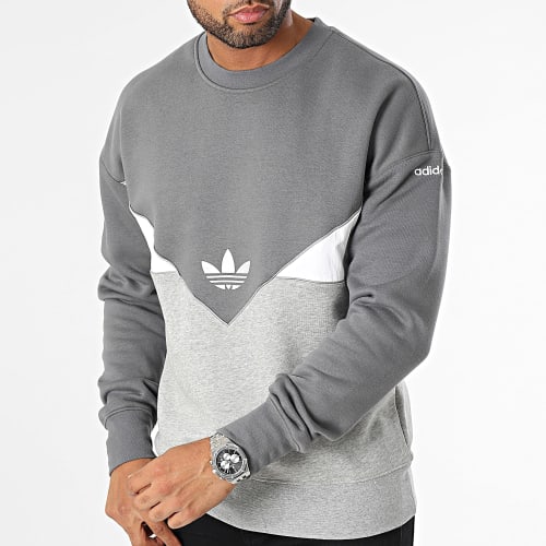 Sweat Crewneck Reflective IM4446 Gris