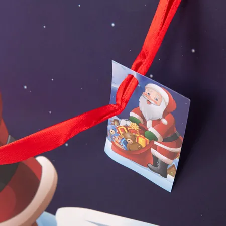 Idena Geschenktasche Weihnachten Santa Schornstein FSC-Mix