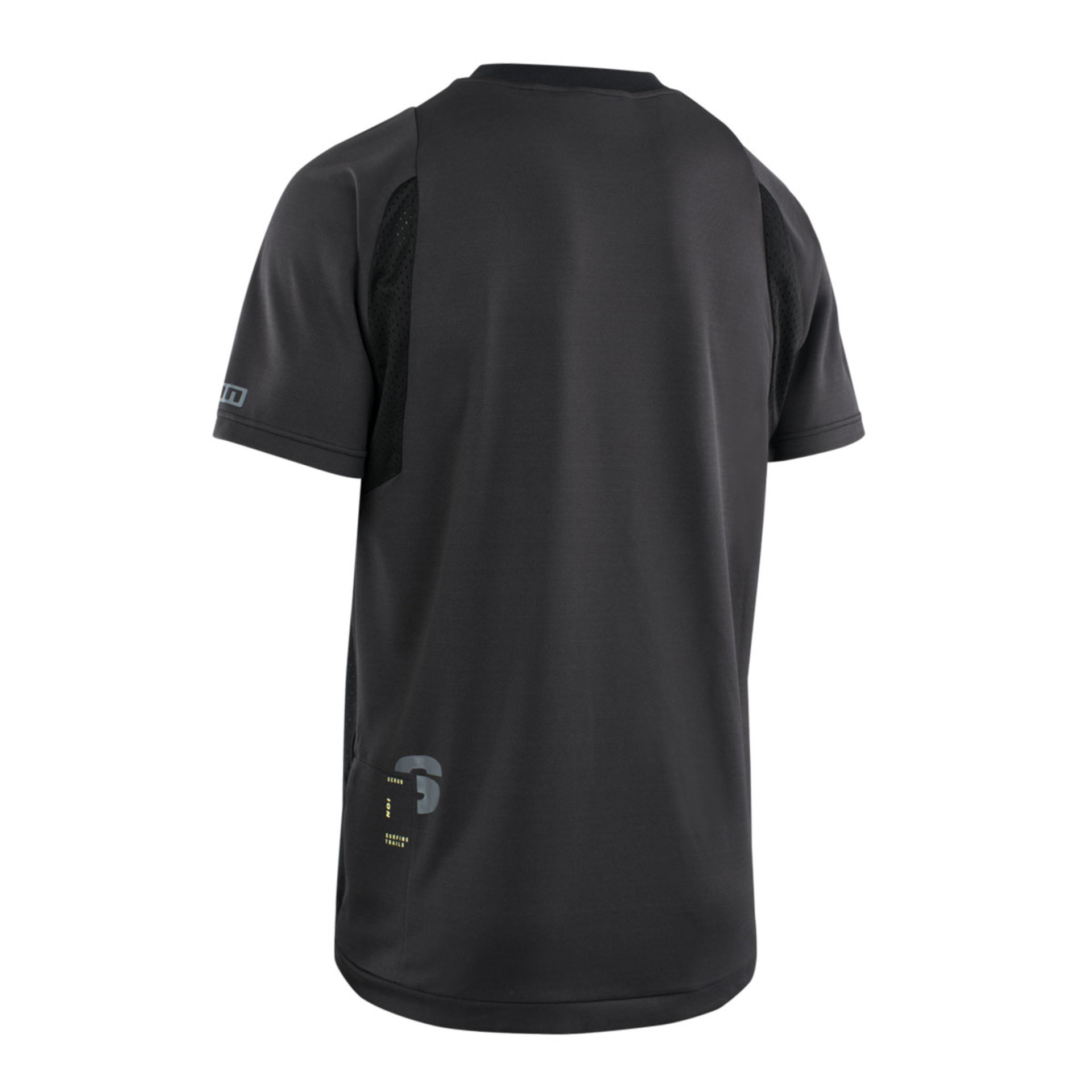 ION Scrub Amp MTB Fietsshirt Korte Mouwen Zwart Heren