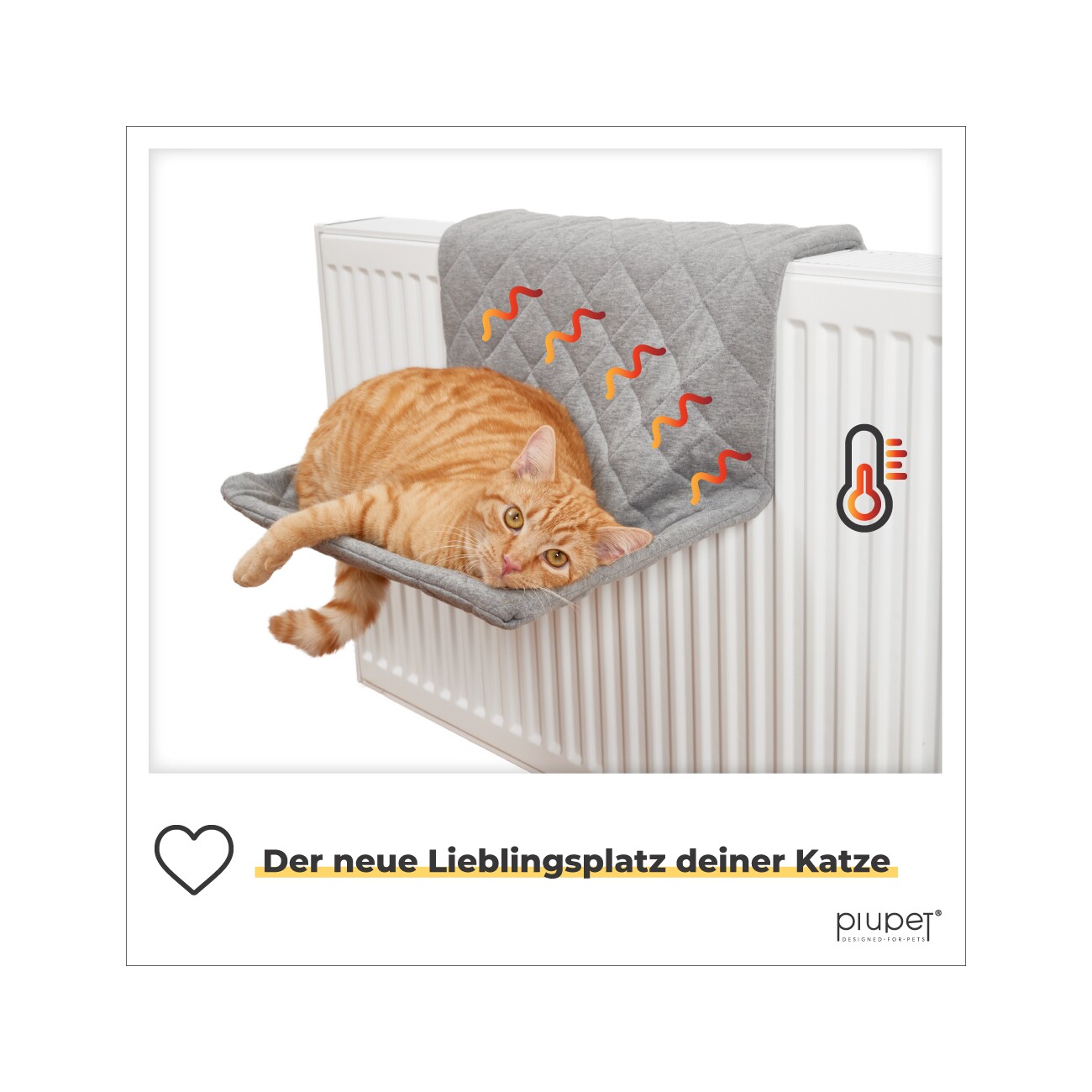 PIUPET Katzen-Heizungsliege