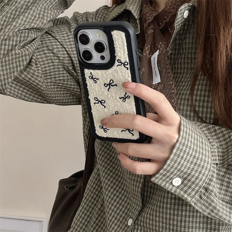 Elliure - Lint Chenille Telefoonhoesje - iPhone 16 Pro Max / 16 Pro / 16 Plus / 16 / 15 Pro Max / 15 Pro / 15 Plus / 15 / 14 Pro Max / 14 Pro / 14 Plus / 14 / 13 Pro Max / 13 Pro / 13 / 13 Mini
