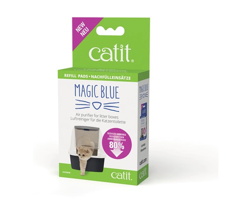 Catit Magic Blue kattenbakfilter navulverpakking voor 3 maanden, ca. 11 x 8,5 x 3,5 cm