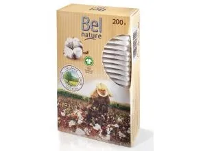 Vatpinde Papir/100 pct organisk bomuld,24 pk x 200 stk/krt