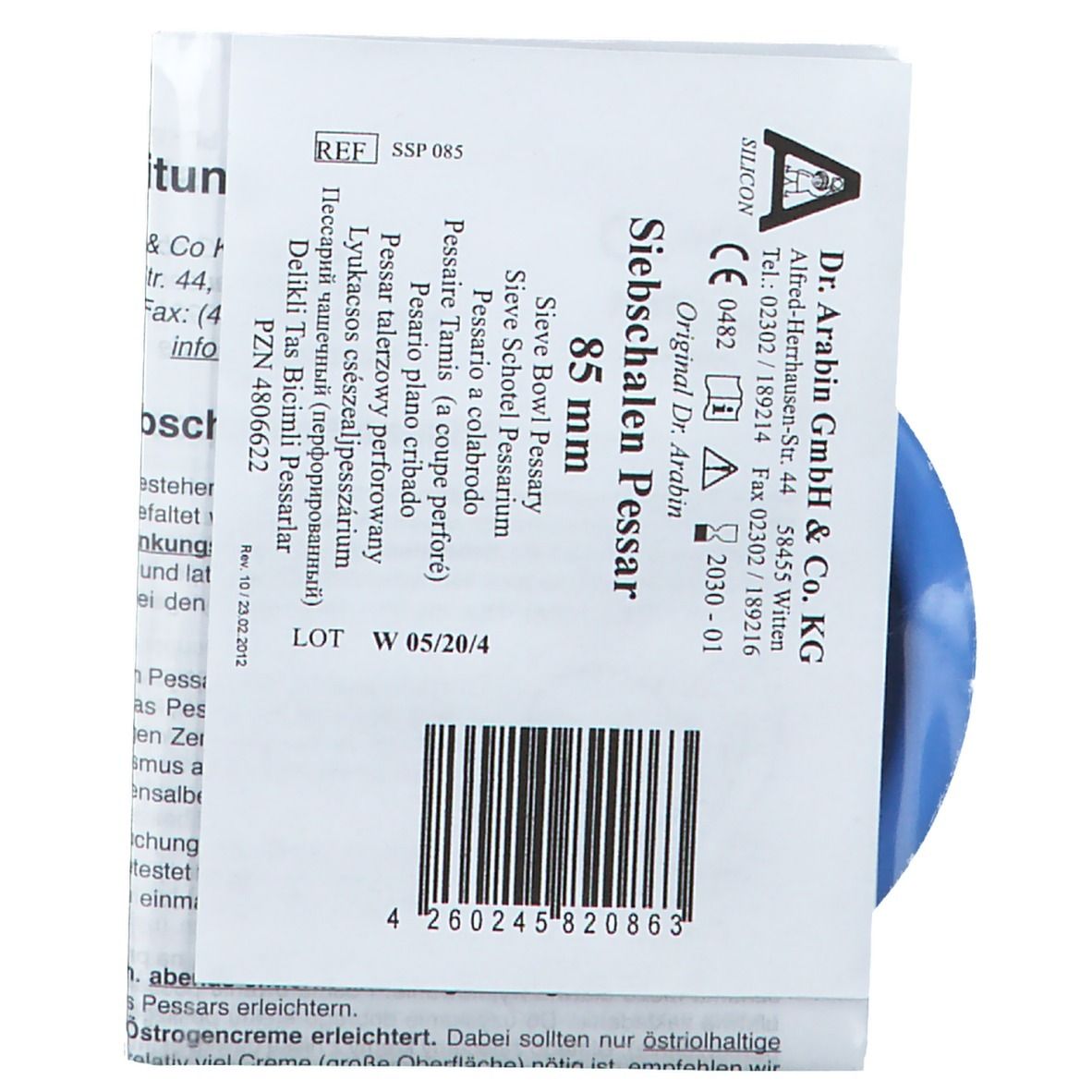 ARABIN® Siebschalen Pessar 85 mm