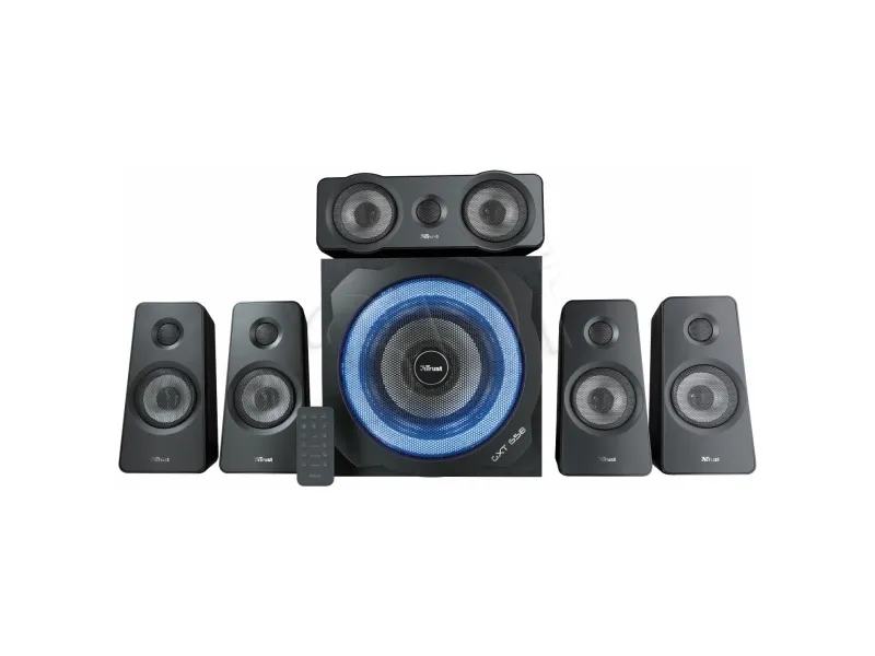 Trust GXT 658 TYTAN - Højttalersystem - 5.1-kanal - 90 Watt (Total) - sort