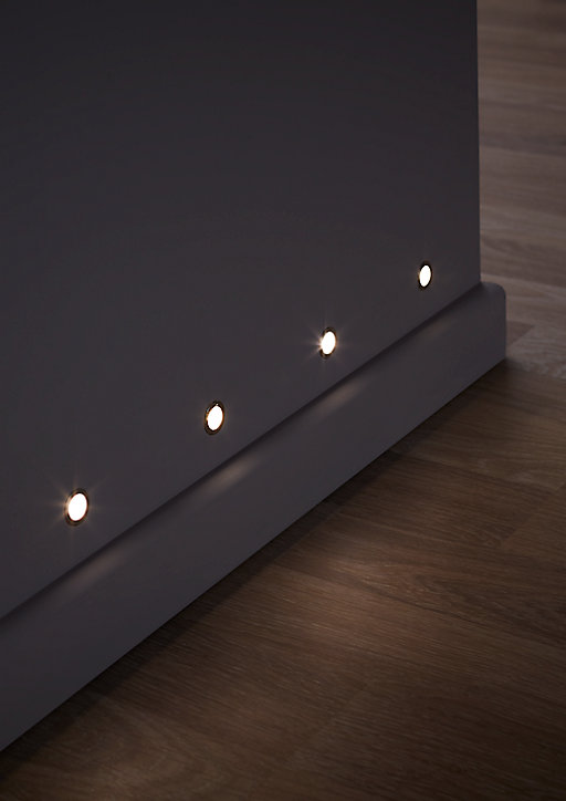 10 spots à encastrer LED Colours Nampa IP20 chrome Ø25mm 10 x 0,18W