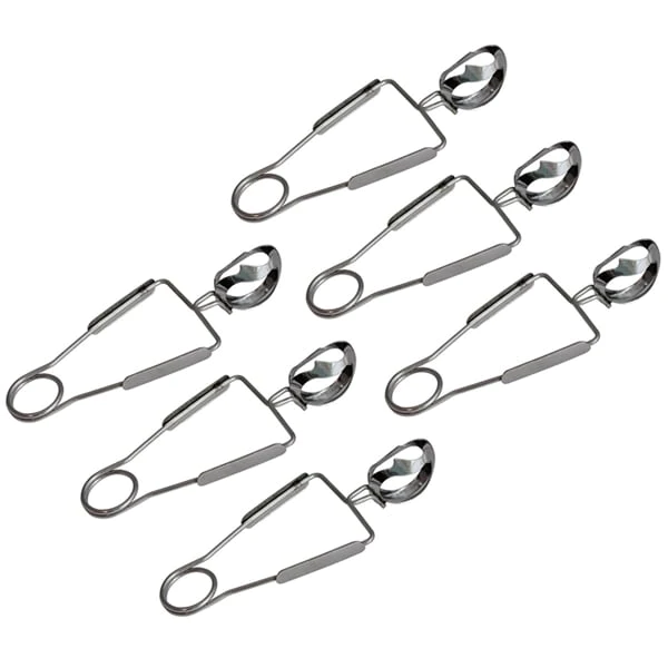 Lot de 6 pinces à escargot inox Roger Orfèvre