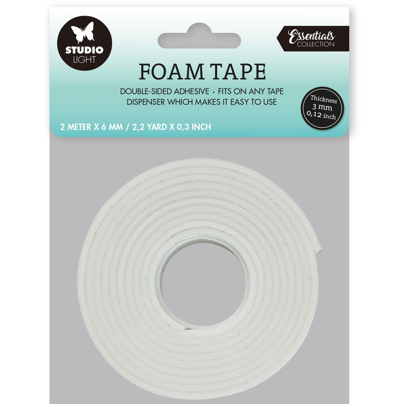 SIZZIX Doppelseitiges Schaumklebeband, 3 mm, 6 mm x 2 m