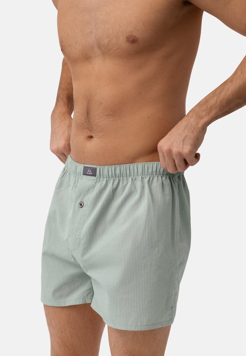 BOXERSHORTS I VÆVET ØKOLOGISK BOMULD