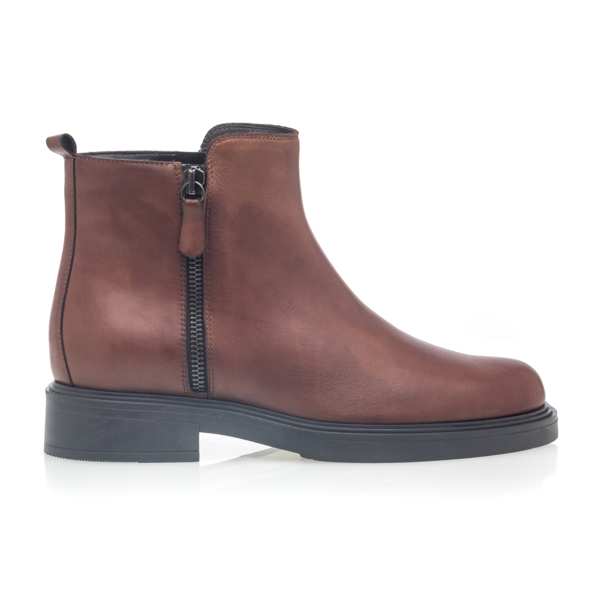 Bottines Femme en cuir noir