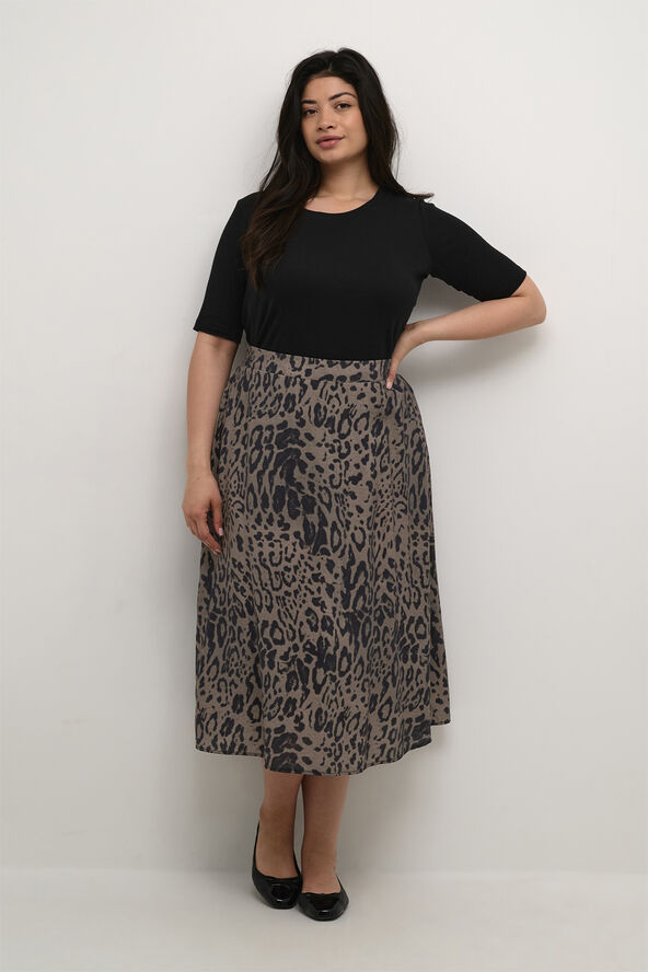 Kaffe Curve KCjola Skirt Major brown/black leopard