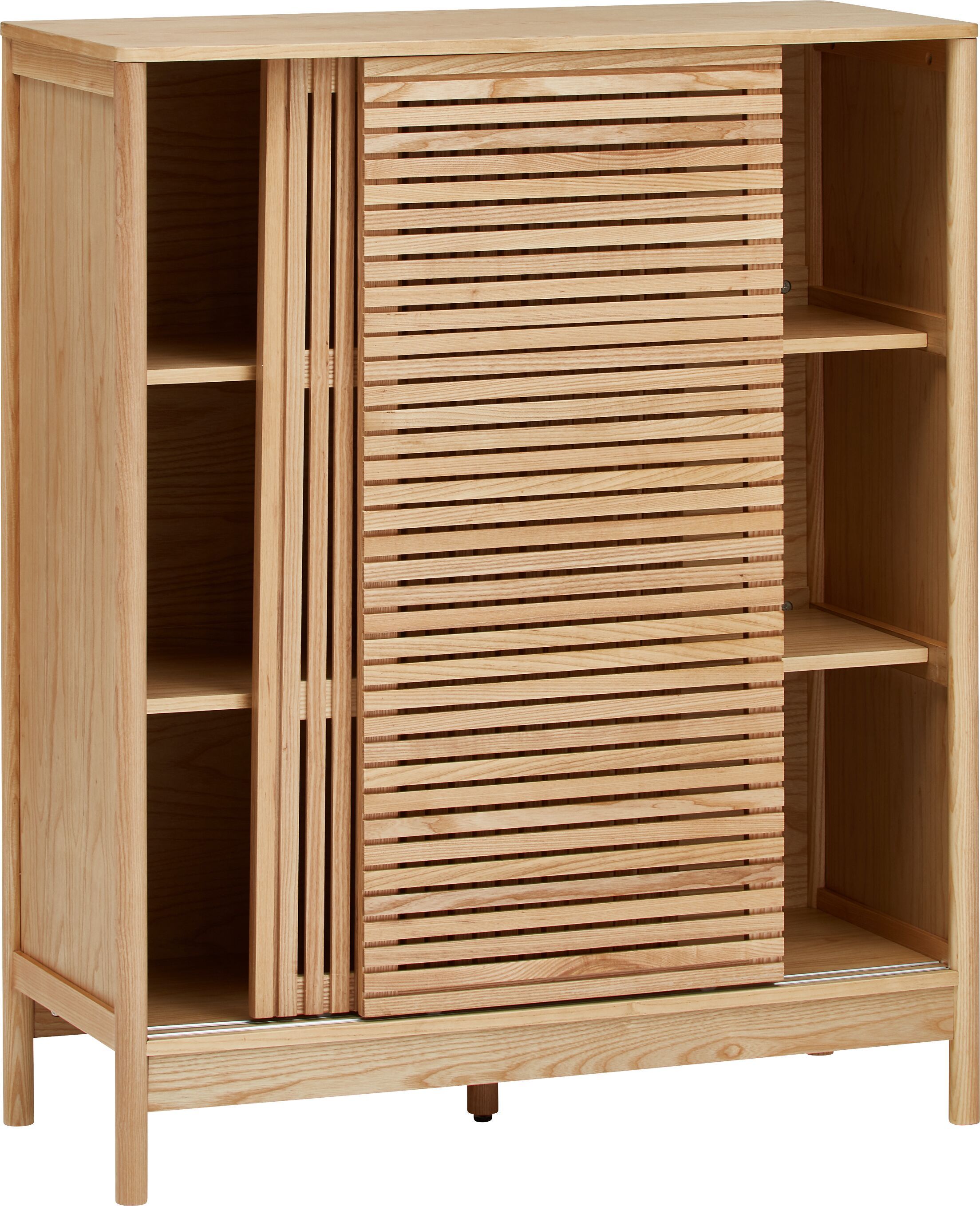 FRANCOISE Kommode - Esche / B: 100.0 cm x T: 40.0 cm x H: 120.0 cm