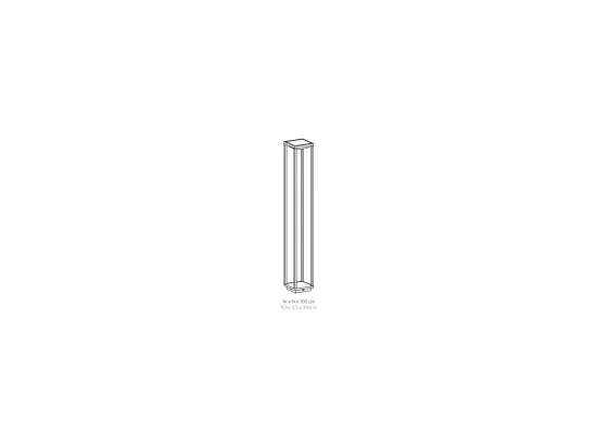 Lanterne Solaire Maison Gris Foncé LED 100 cm 2,2w à piles IP54 Zafferano