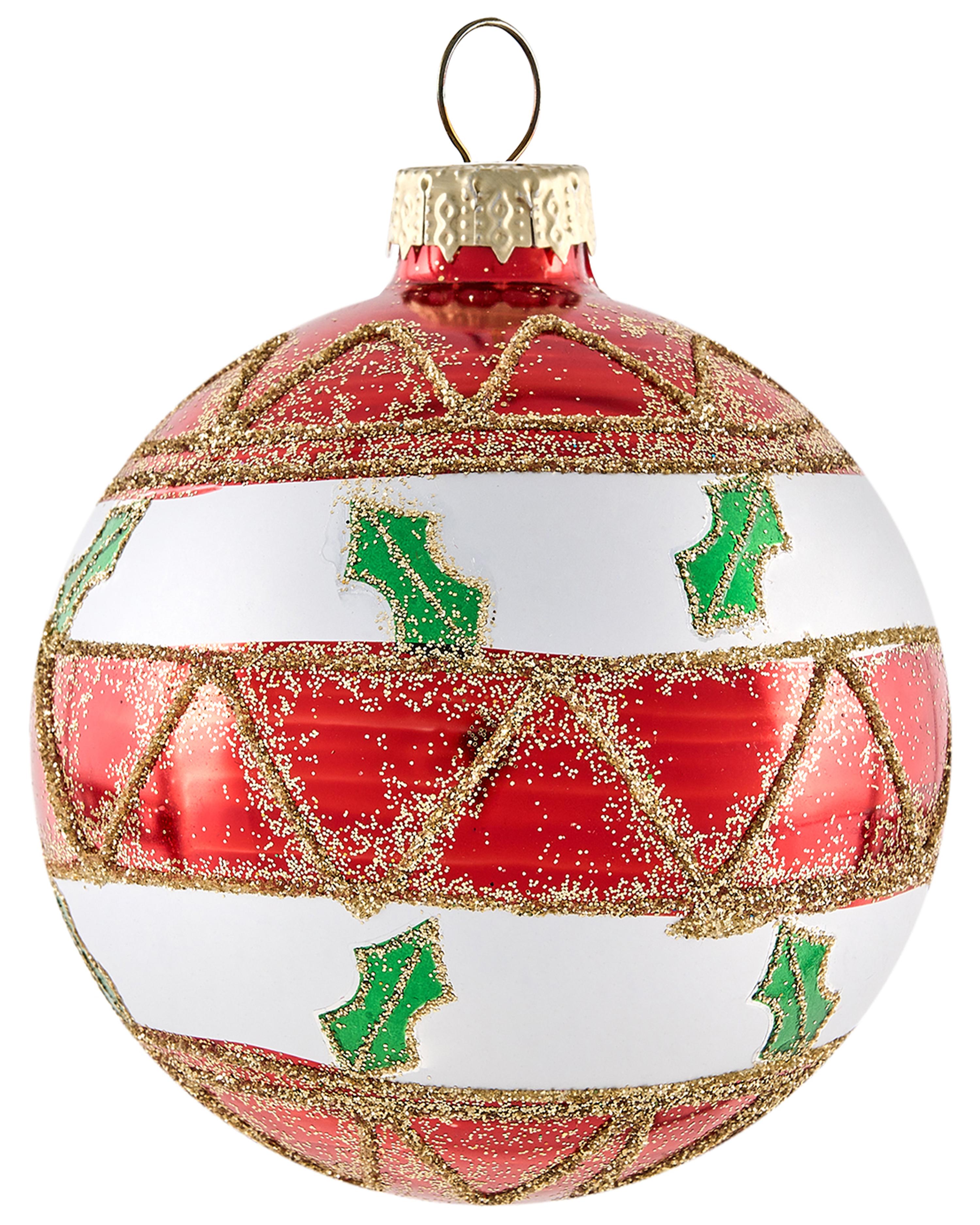 Set van 70 kerstballen TWINKLE Glas Rood/groen