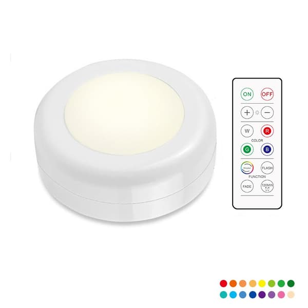 INF LED spotlight med fjernkontroll  1-pack