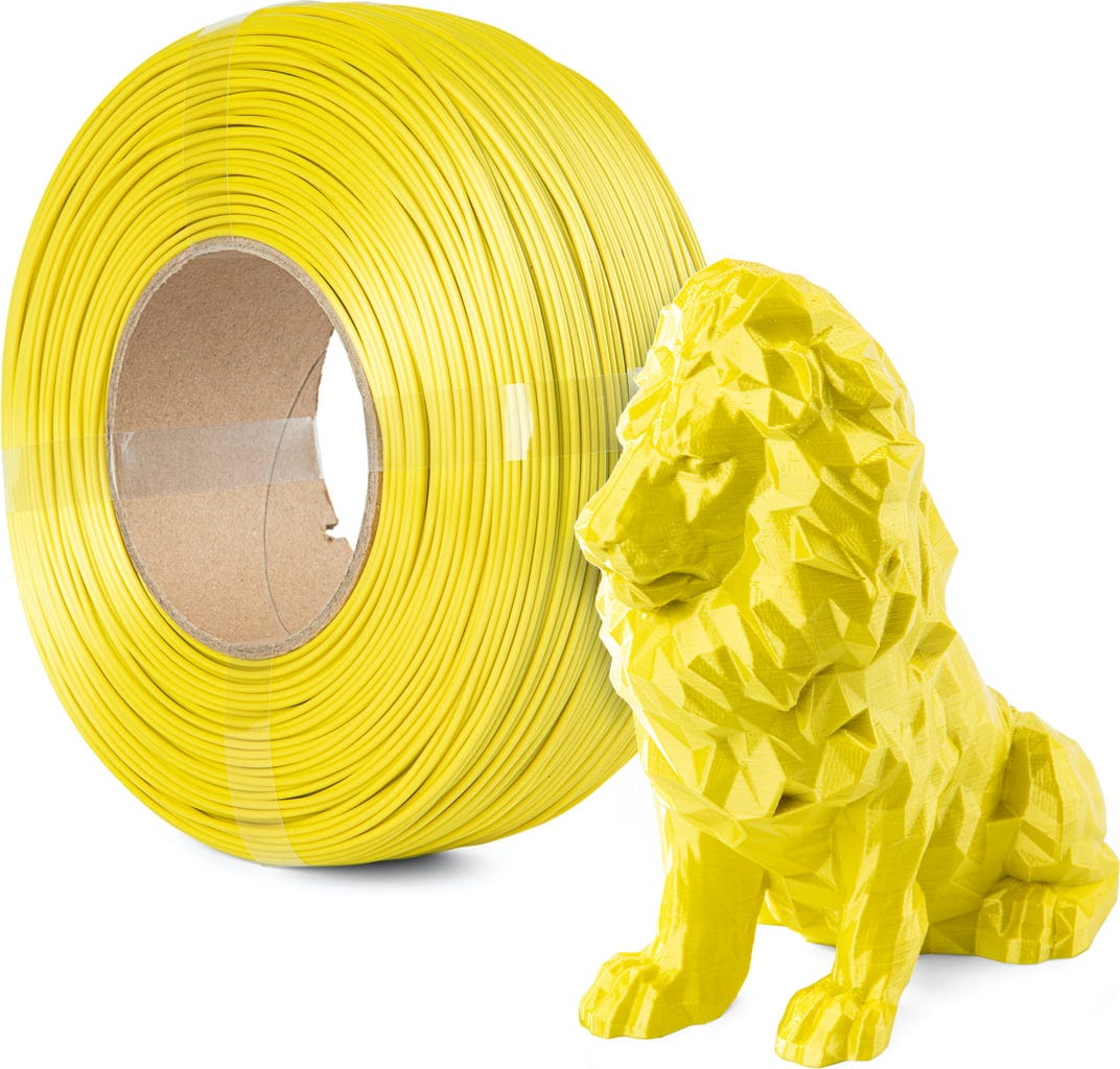 Spectrum  ReFill PLA Silk Unmellow Yellow, 1,75 mm / 1000 g    Refill PLA mit Silk Effekt in Unmellow Yellow