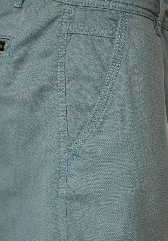 Regular Fit Chinoshorts - zinc blue