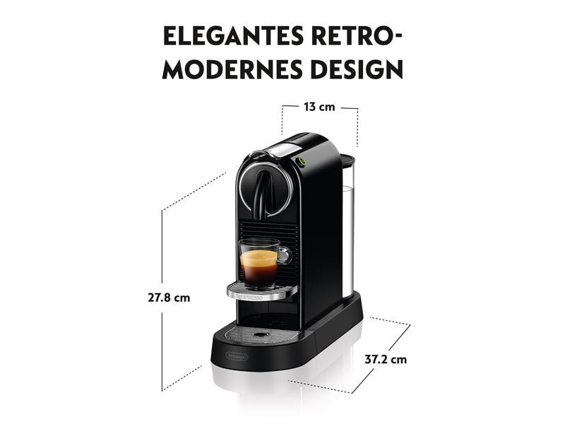 De'Longhi Kaffeemaschine Nespresso CitiZ EN167.B Schwarz Kaffeemaschine