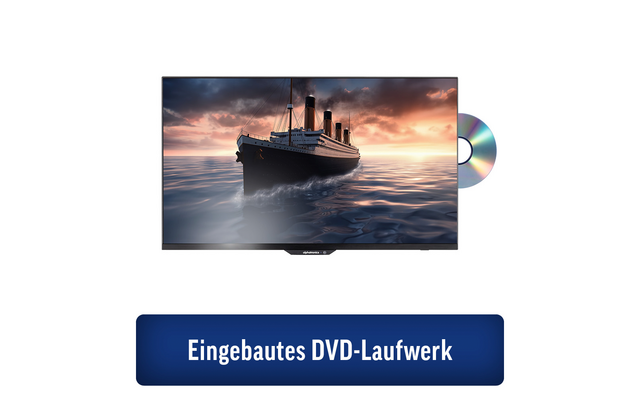alphatronics Fernseher SL DW, 12V/24V Smart TV mit schlankem und fast rahmenlosem Design