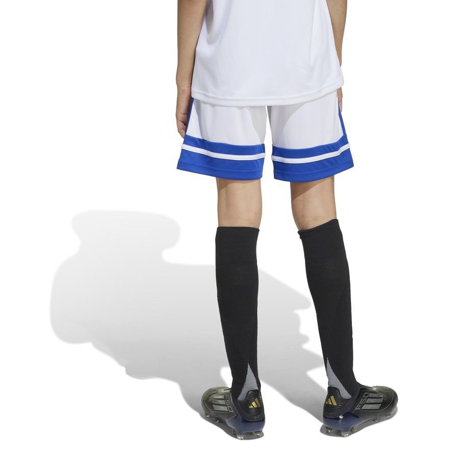 adidas Short Squadra 25 - Blanc/Bleu Enfant
