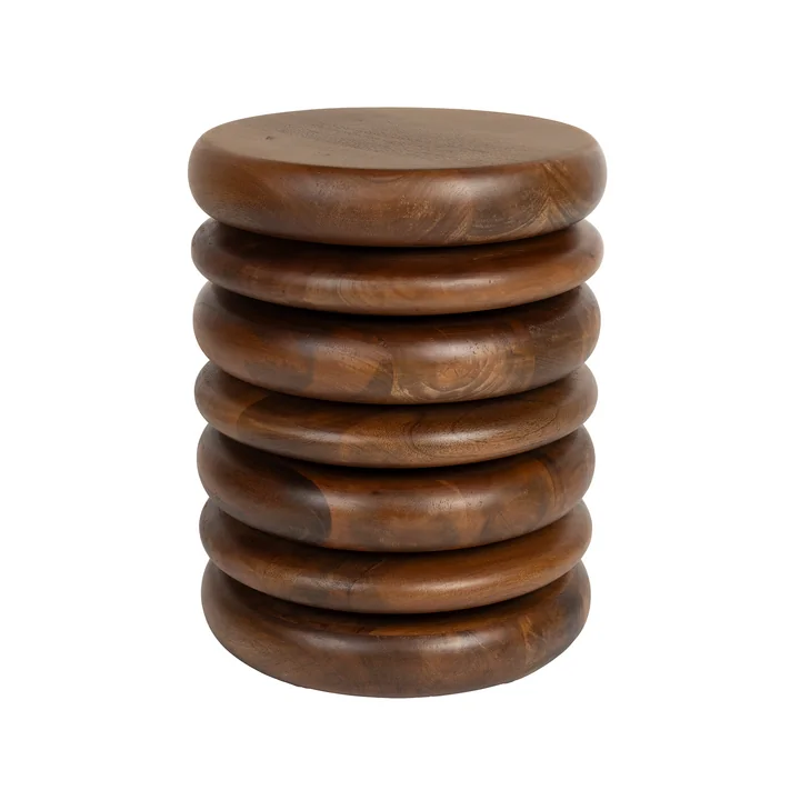 Zuiver - Disc Hocker / Beistelltisch, braun