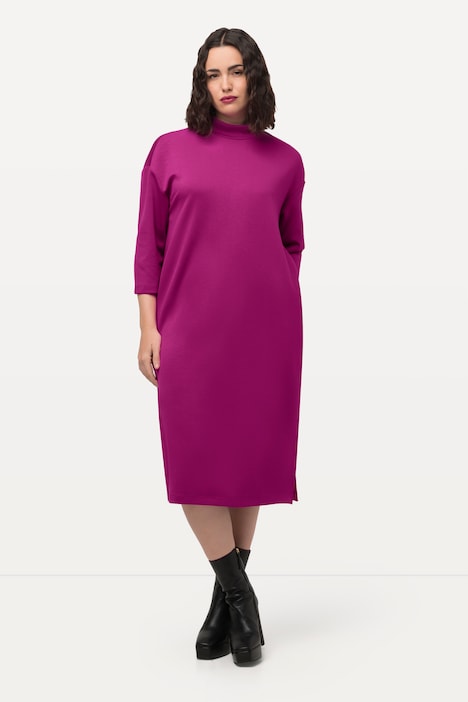 Sweatkleid, Stehkragen, 3/4-Arm, Taschen, Modalmix