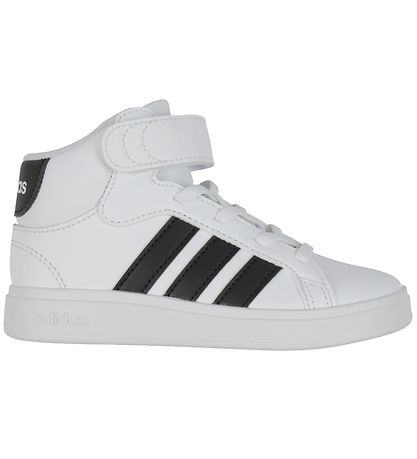 adidas Performance Sko -  Grønd Court Mid K - Hvid/Sort