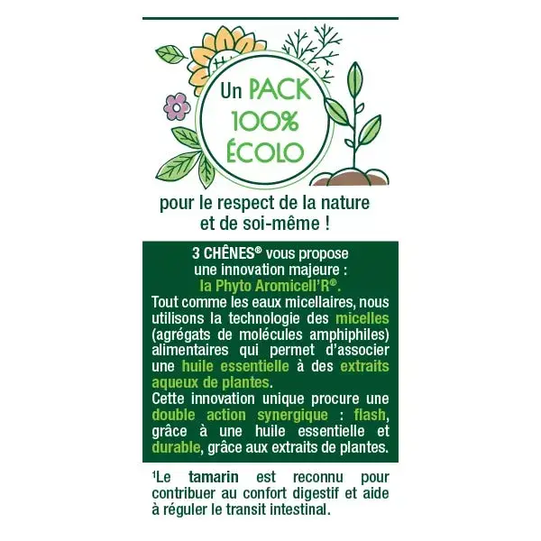 Les 3 Chênes Phyto Aromicell'R Transit Bio 20 ampoules