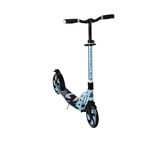 SIX DEGREES Aluminium-Scooter, 205 mm, blau