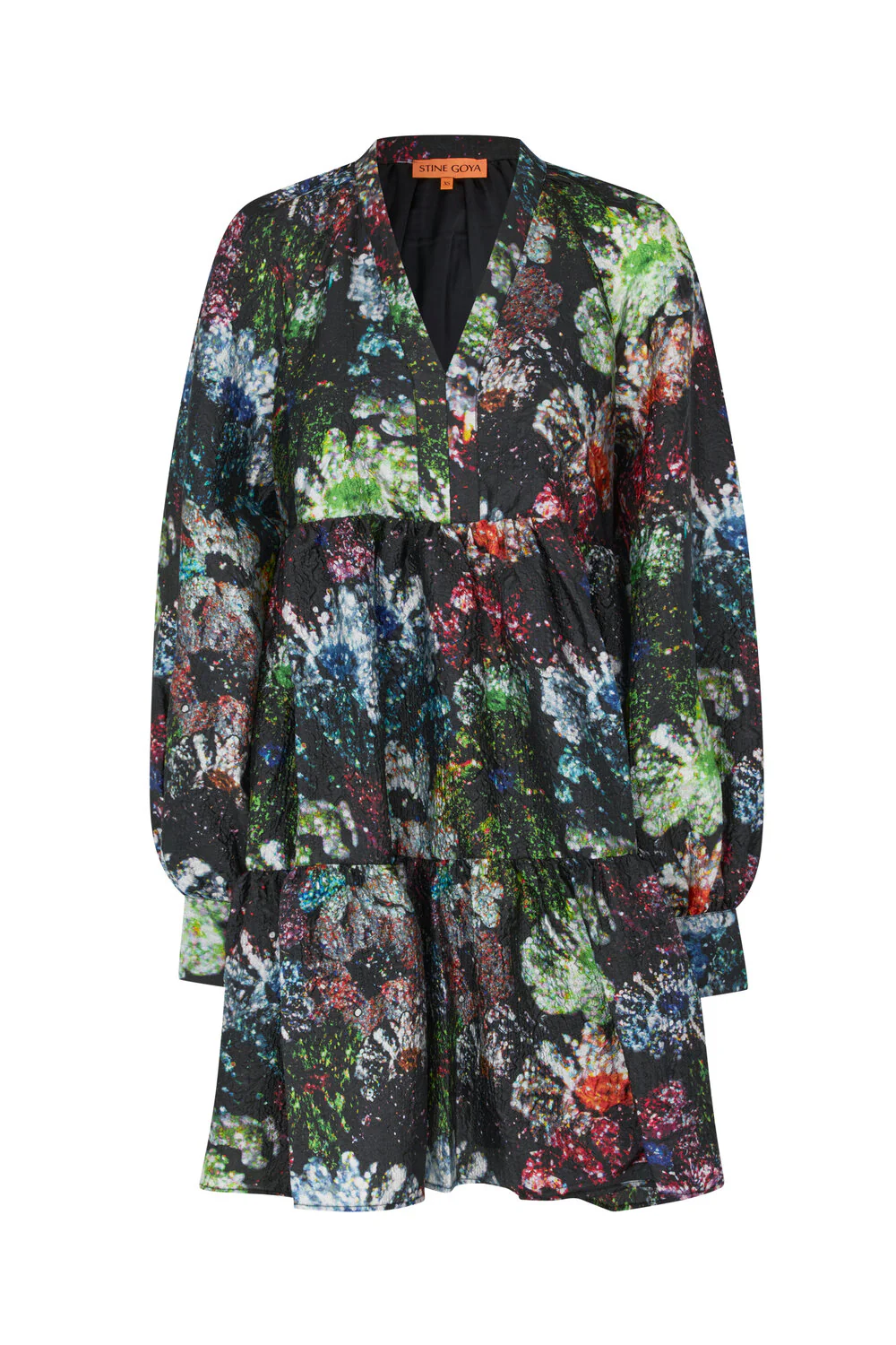 Stine Goya  Jasmine kort festkjole - Glitter Bloom